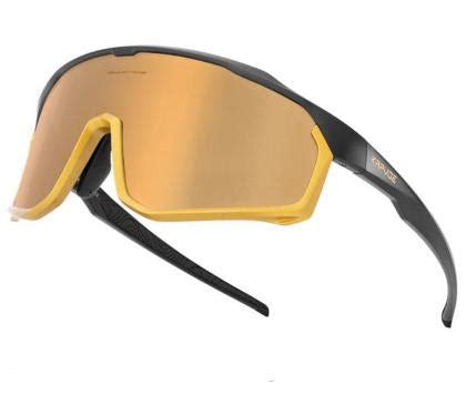 Kapvoe X93 Interchangeable Lower Frame Sport Sunglasses (Gold/Black ...