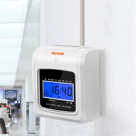 VEVOR Punch Time Clock Time Tracker Machine for Employees With 102 Time ...