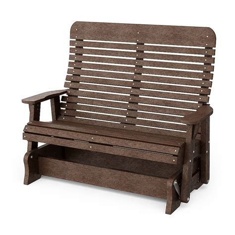 Wildridge Signature 2 -person Tudor Brown Outdoor Glider in the Porch ...