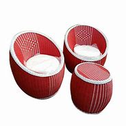 Image result for Red Table with Grey Chairs