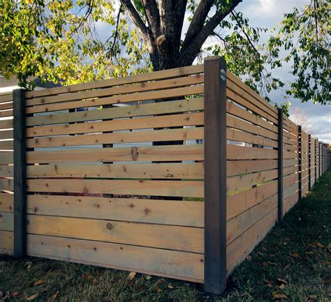 Horizontal Wood Fence Backyard at Barry Atchison blog