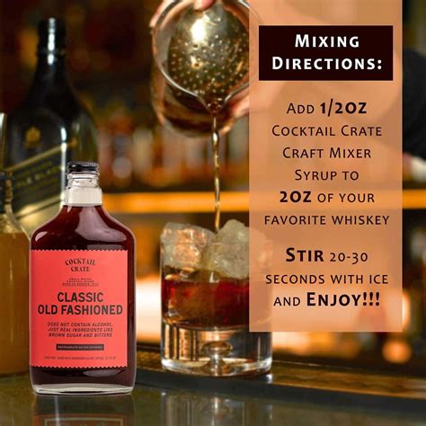 Cocktail Crate Old Fashioned Mixer | Handcrafted Award-Winning Craft ...
