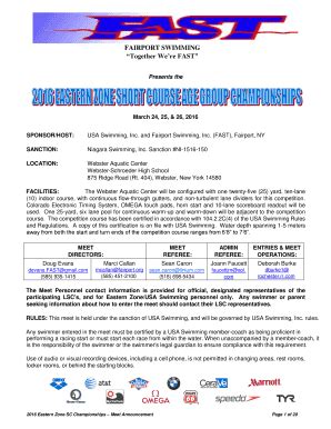 Fillable Online Meet Announcement Draft Fax Email Print - pdfFiller