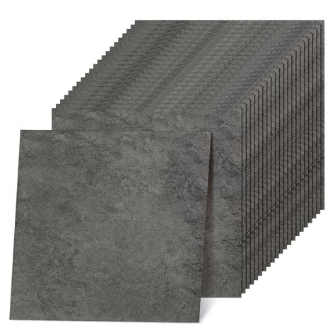 48 Pieces Vinyl Flooring Peel and Stick Floor Tile Stick on Floor Tile ...