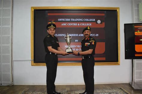 41 Officers Complete AMC Centre Course; Lt Hirak Kalita Emerges Top