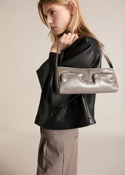 Shoulder bag with pochette pockets - Women | MANGO OUTLET USA