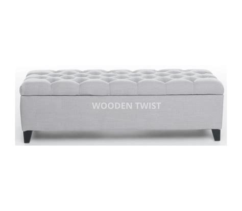 Buy Zelja Premium Wood Flip Top Storage Bench Couch Online In India ...