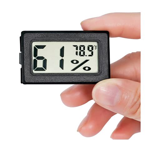 Mini Digital Hygrometer Humidor Cigar Box Hygrometer Thermometer Indoor ...