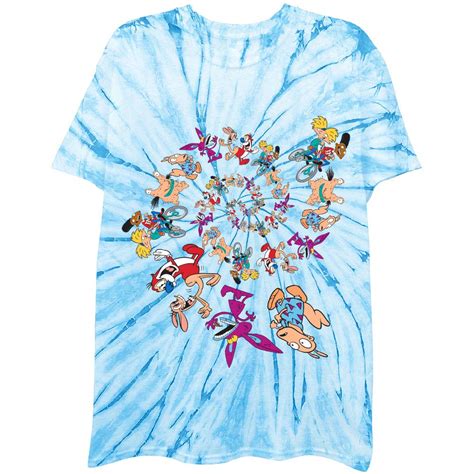 Buy Nickelodeon Mens 90's Classic Shirt - Tie Dye Rugrats, Invader Zim ...