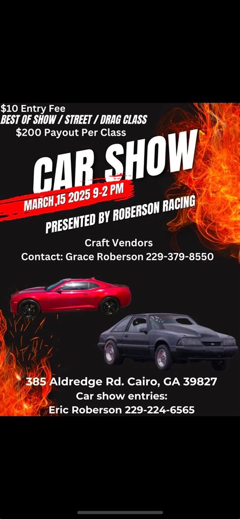 Car Show & Handmade Crafts!, 385 Aldredge Rd, Cairo, GA 39827-5177 ...