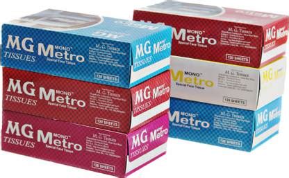MG Mono metro pack of 6 face tissue papaer 110 sheet per box - Price in ...