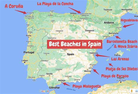 Spain Beaches Map Almería And Murcia Spain (Sept 23) – Lawrence's