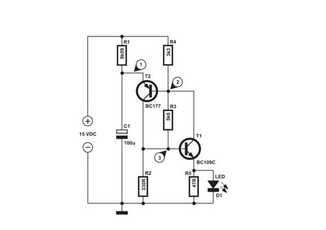 Image result for Self-Flashing LED Circuit