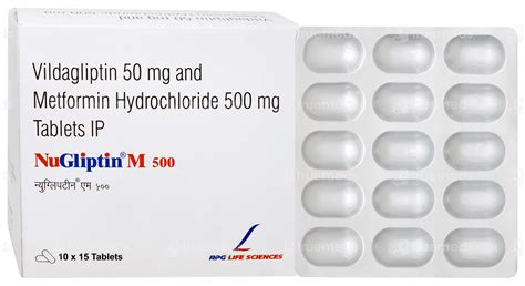 Nugliptin M 500 Tablet 15: Uses, Side Effects, Price & Substitutes