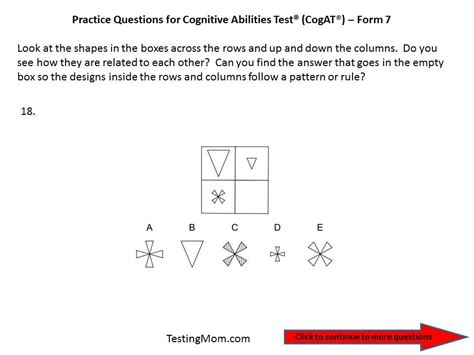 Image result for CogAT Test Questions