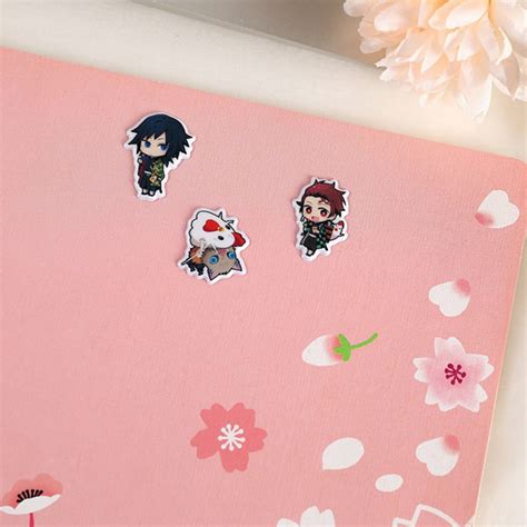 Buy Cyan oak Demon Slayer Sticker Pack Kimetsu no Yaiba Laptop Sticker ...