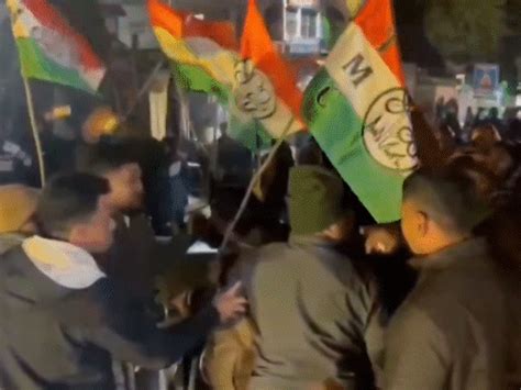 TMC workers surround Suvendu Adhikari's car; Raise slogans against BJP ...