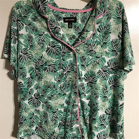 Tropical pajama set with Top and Bottoms. #pajama - Depop