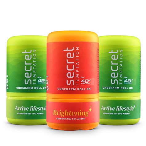 Active Lifestyle & Brightening Roll On Deodorants | Secret Temptation