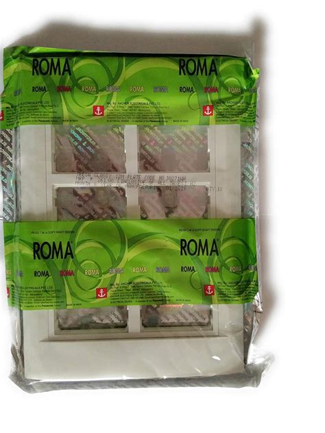 ANCHOR Polycarbonate Roma 12 Module Tresa Plate (Standard Size, White ...