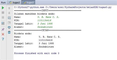 Image result for Code Python Biodata Dalam Bentuk Tabel