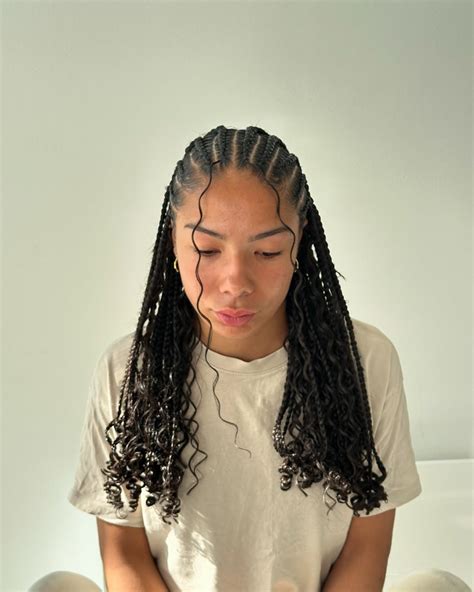 15 Short Fulani Braids Styles With Curls | ThriveNaija