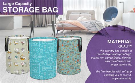 PrettyKrafts 45L Laundry Basket for Clothes with Lid | Laundry Bag ...