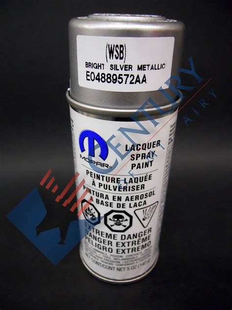 Buy NEW Genuine OEM Mopar Touch up Paint Spray Aerosol Psb Brt Silver ...