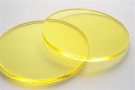Tinted Yellow Acrylic Laser-cut Circle – Acrylic India