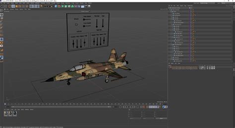 Iranian HESA Saeqeh Fighter Aircraft Rigged for Cinema 4D 3D | 3D ...