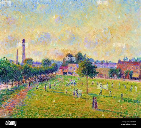 View Of Kew's Green In London 1892 (Painting), by Pissarro, Camille ...