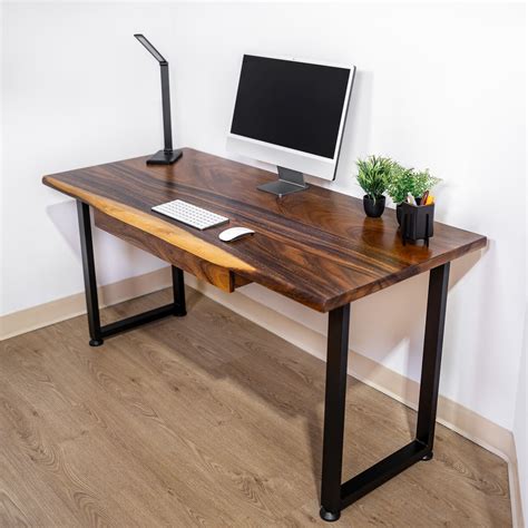 Wood Computer Desk with Drawers | Wood computer desk, Desk with drawers ...