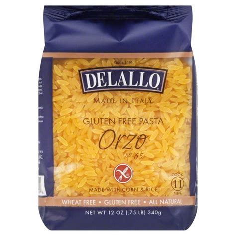 DeLallo Italian Gluten Free Orzo Pasta, 12 oz - Walmart.com