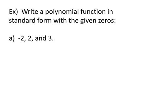 Write Polynomial Function in Standard Form 的图像结果