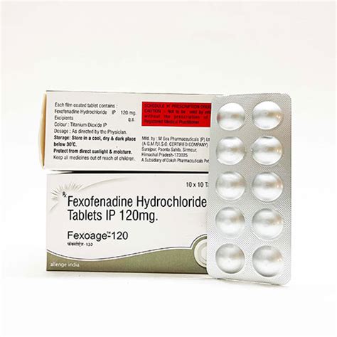 FEXOAGE®-120 Tablets Daksh Pharmaceuticals Pvt. Ltd.