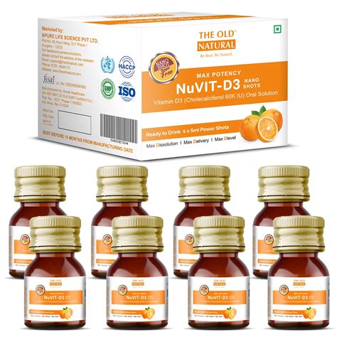 The Old Natural Nuvit D3 Vitamin D3 60000 Iu I Cholecalciferol Vitamin ...