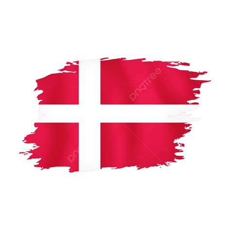 Danish Flag, Danish Torn Flag, Denmark Watercolor Flag, Danish Denmark Badge PNG and Vector with ...