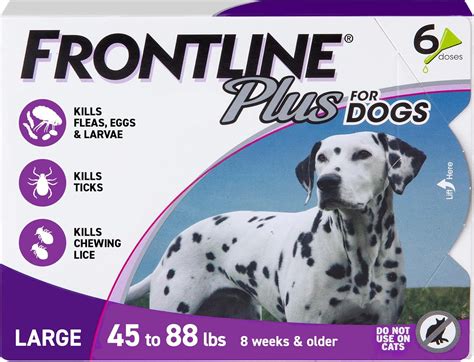 Frontline Plus for Dogs Large Dog (45 to 88 pounds) India | Ubuy