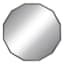 Silver Dodecagon Wall Mirror, 27"
