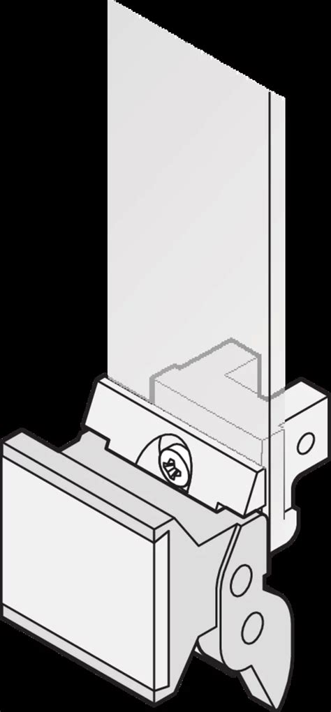 Extractor Handle Trapezoid Form, Type 2, RAL 7035, With Alignment Pin ...