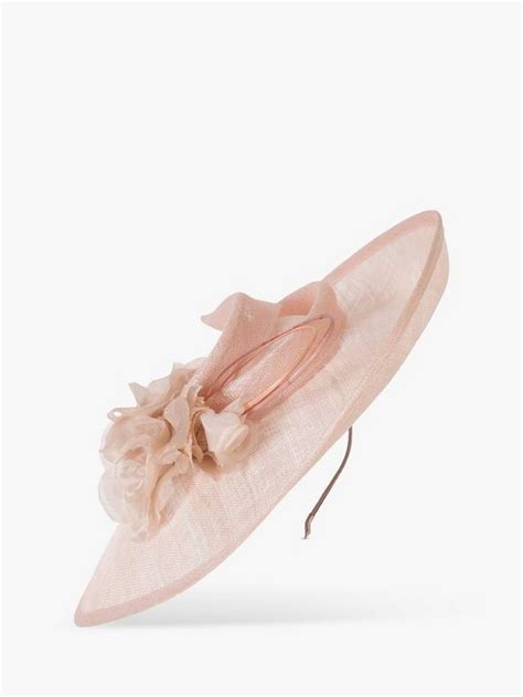 chesca Flower & Quills Hat Fascinator, Blush Pink