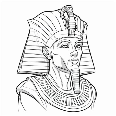Premium Photo | A drawing of an egyptian pharaoh