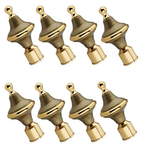 Buy GROWNIX Curtain Brackets Finials- Pack of 8 pcs (Finials 4 Pair ...