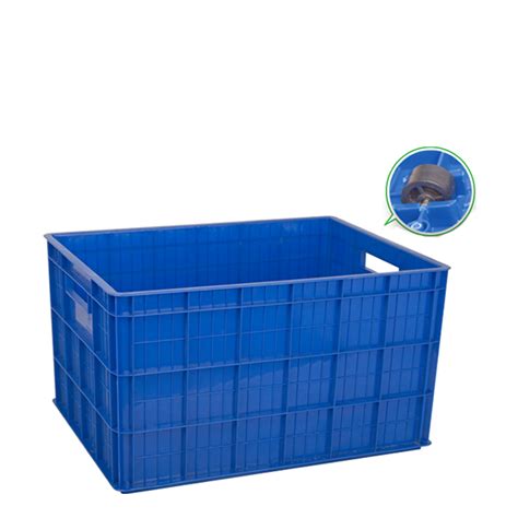 BOX CONTAINER PLASTIK INDUSTRI 140 LITER GL 2224 P + RODA | UKURAN 80 x ...