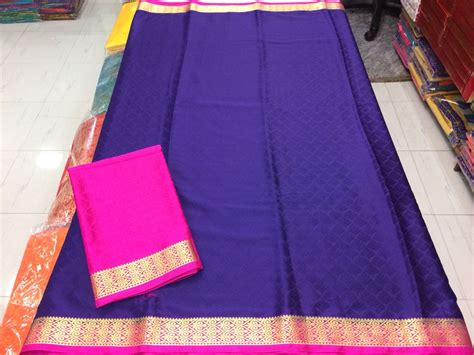 Blue Purple Pure Silk Sarees – Dailybuyys