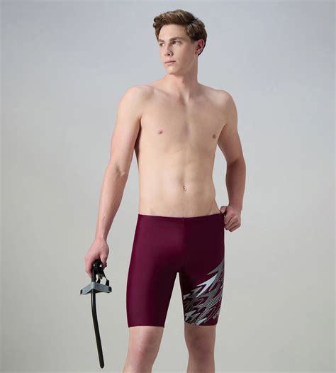 Buy Speedo Men's Enduraflex Medley Gala Logo Print Jammer - Chockaberry ...