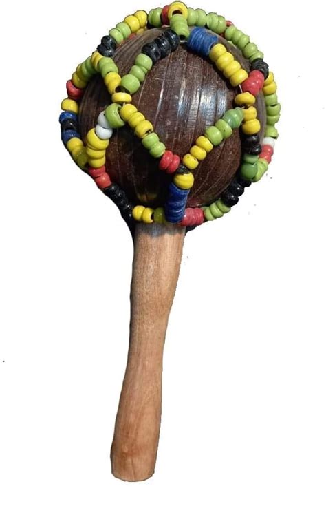Handmade Coconut Shell Maracas Indian Folk Musical Instrument with big ...