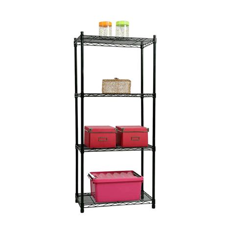 TidyHomz Black 4 Tier Salween Garage Rack | 580x320x1310 cm | 50 Kg ...