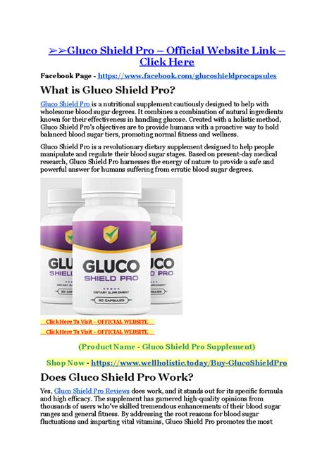 Gluco Shield Pro Capsule Safe & Effective Support Blood Sugar ...