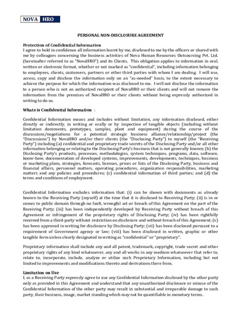 Fillable Online Non-Disclosure Agreement (NDA) TemplateSampleSample ...